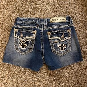 Rock Revival Jean cut off shorts. Size 27.